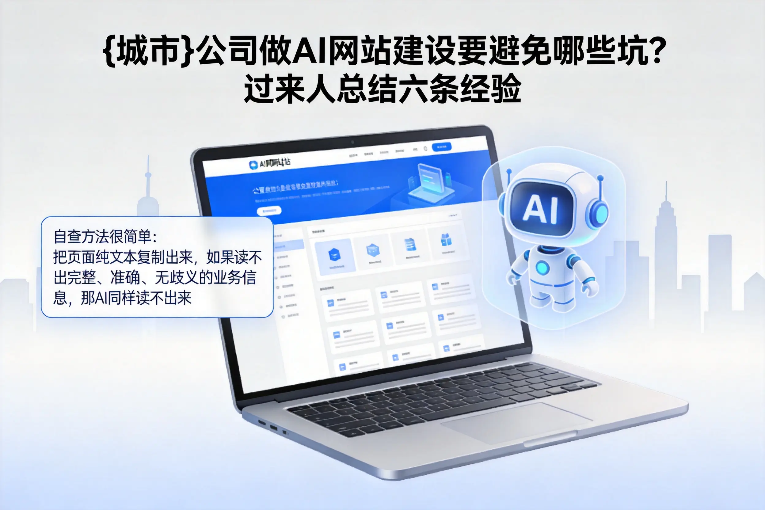 平凉公司做AI网站建设要避免哪些坑？过来人总结六条经验