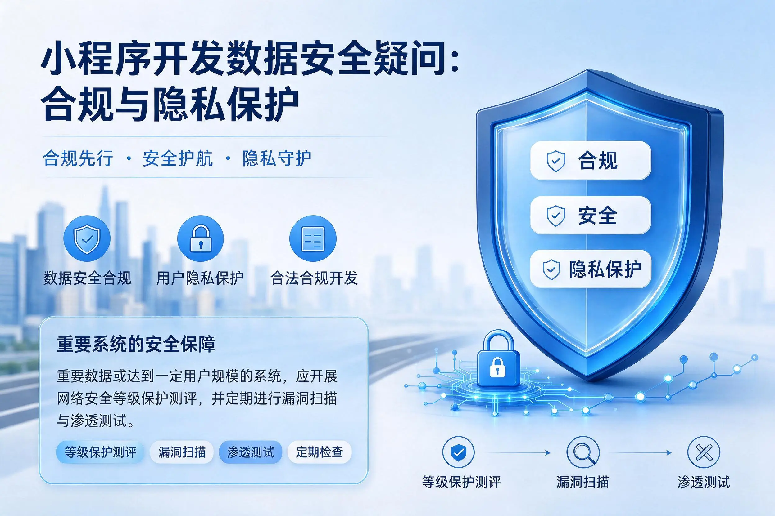 平凉小程序开发数据安全疑问:合规与隐私保护