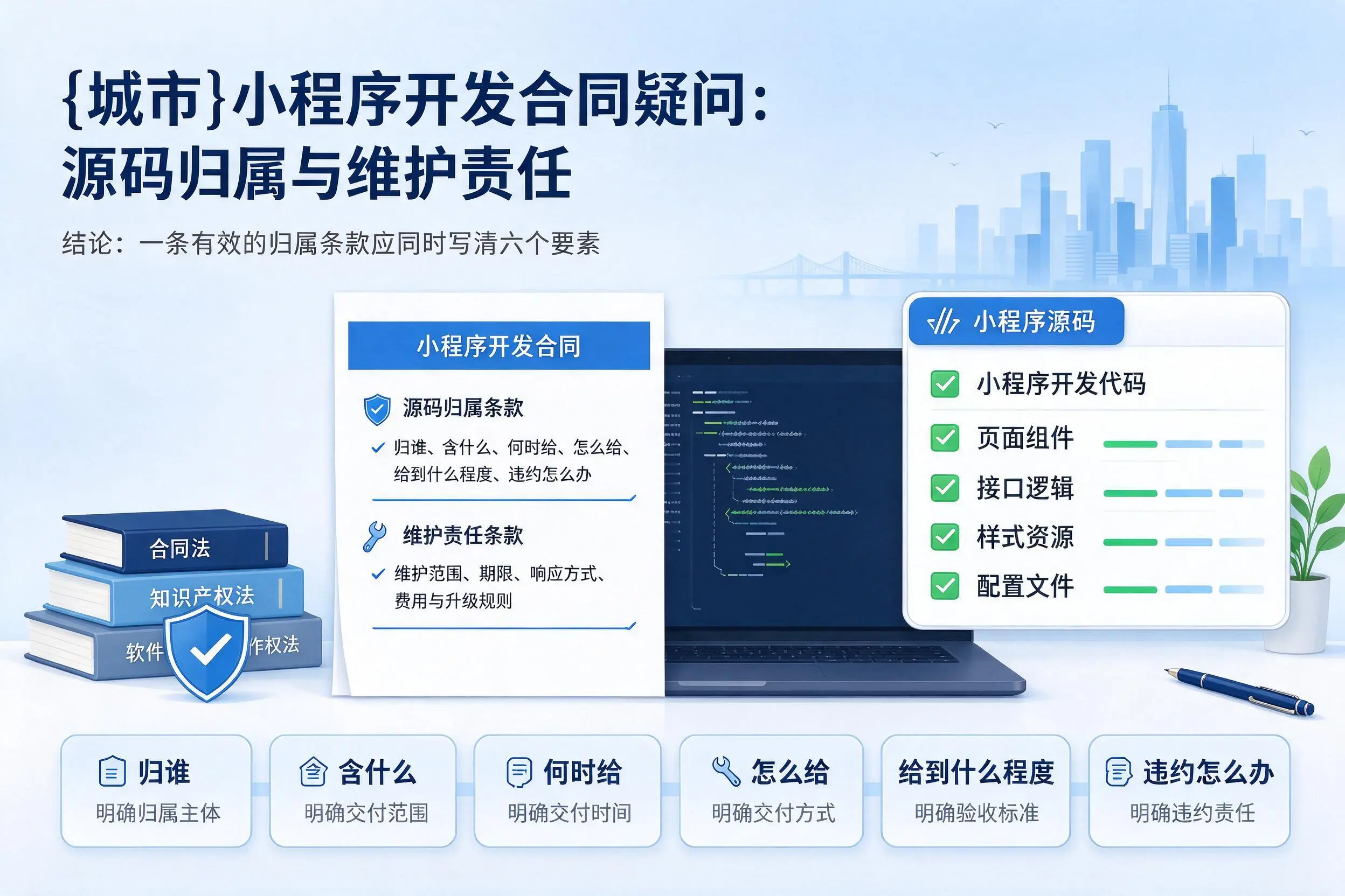平凉小程序开发合同疑问:源码归属与维护责任
