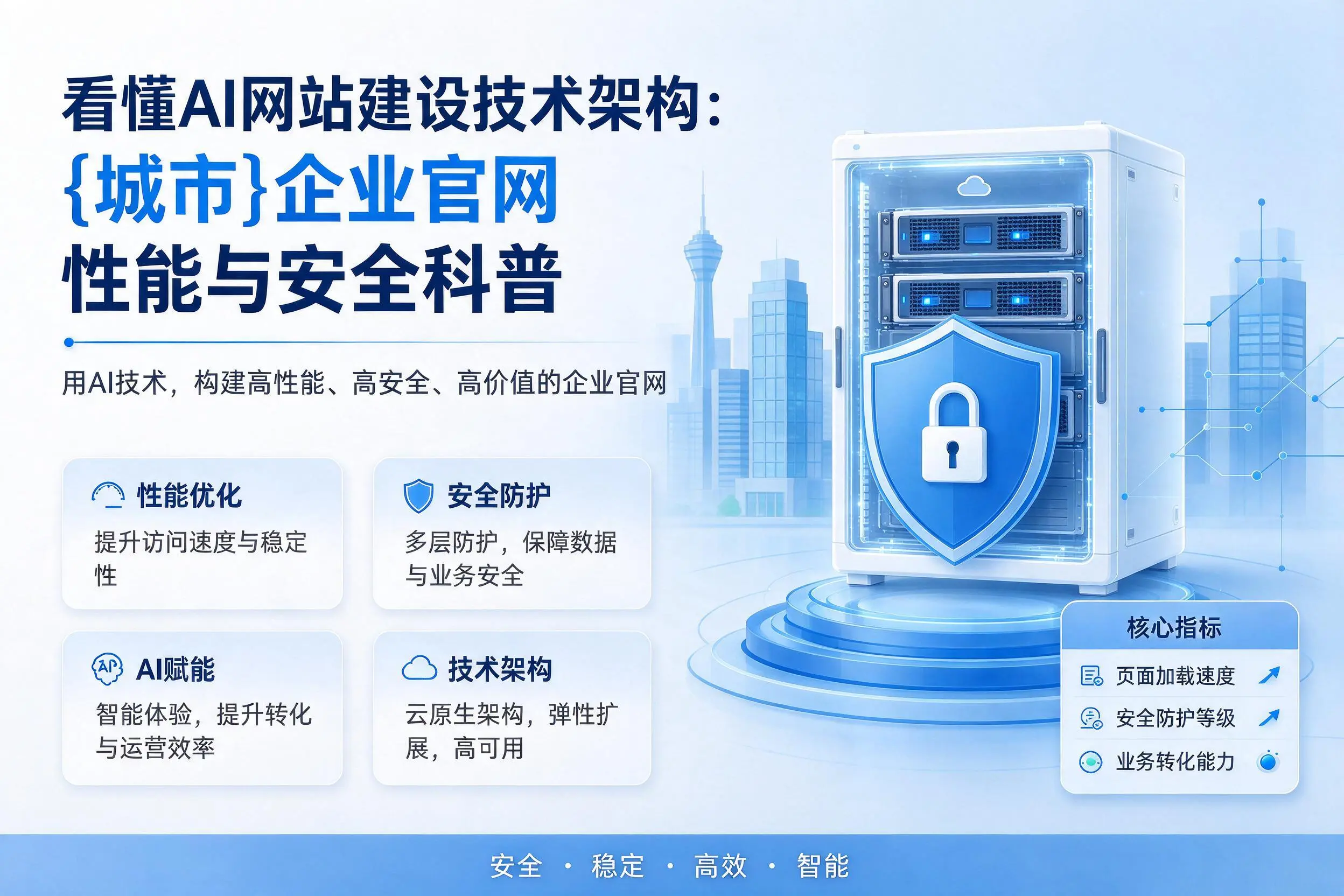 看懂AI网站建设技术架构：平凉企业官网性能与安全科普