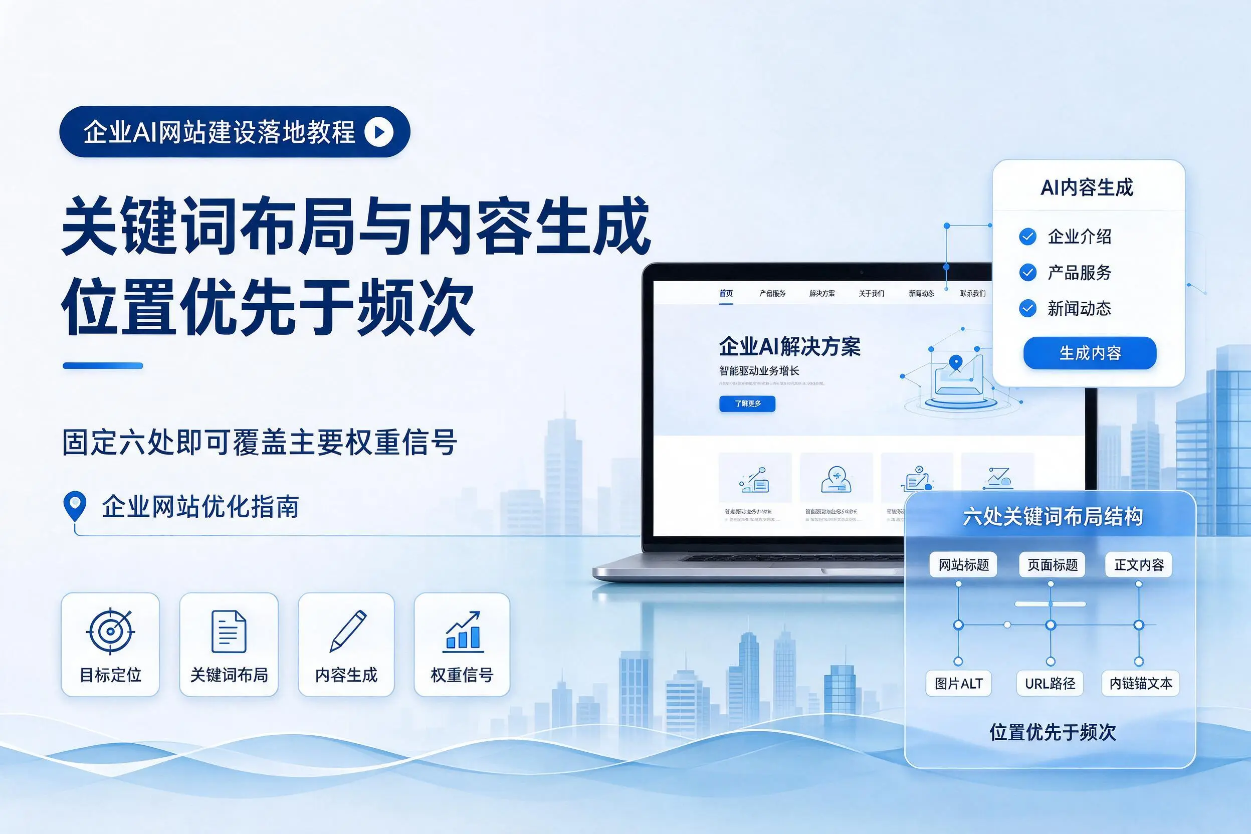平凉企业AI网站建设落地教程:关键词布局与内容生成